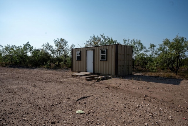 view of outdoor structure