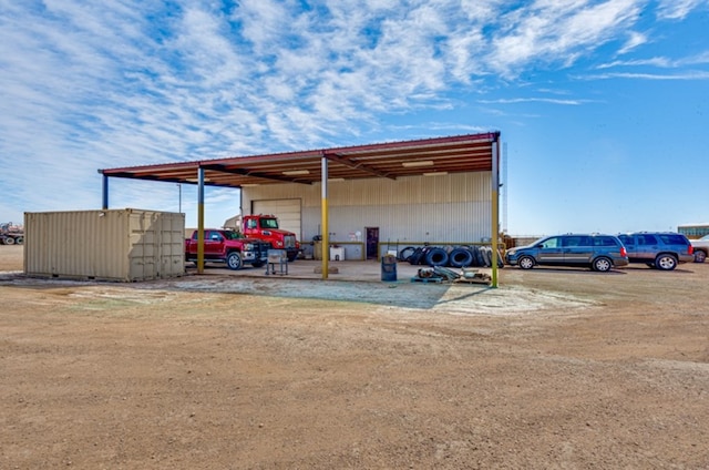 view of vehicle parking