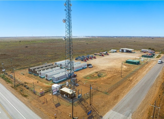 bird's eye view with a rural view