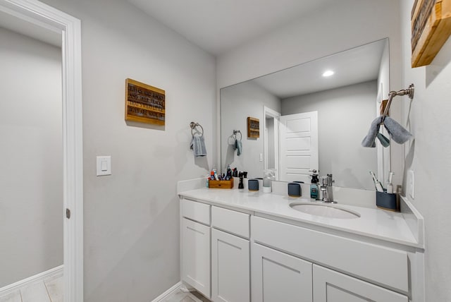 bathroom with vanity