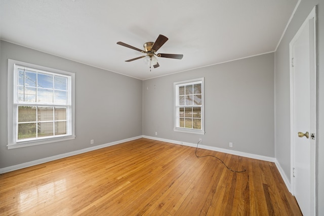 1309 Marijo, Big Spring, TX 79720 - spare room featuring light wood-type flooring and a ceiling fan