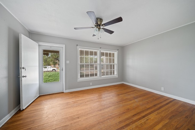 1309 Marijo, Big Spring, TX 79720 - spare room featuring light wood-style flooring and a ceiling fan