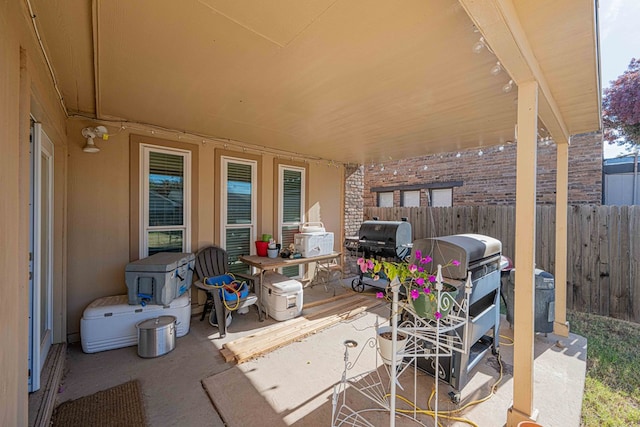 view of patio / terrace with grilling area