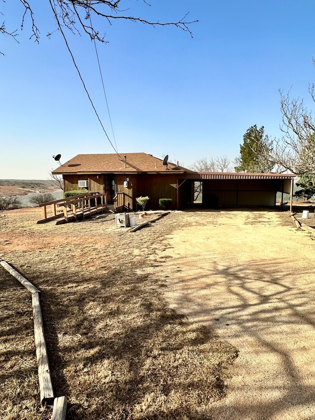 view of rear view of property