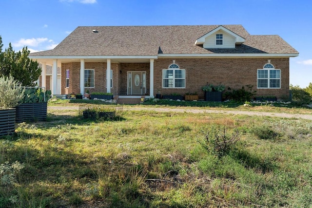 view of front of home with a porch