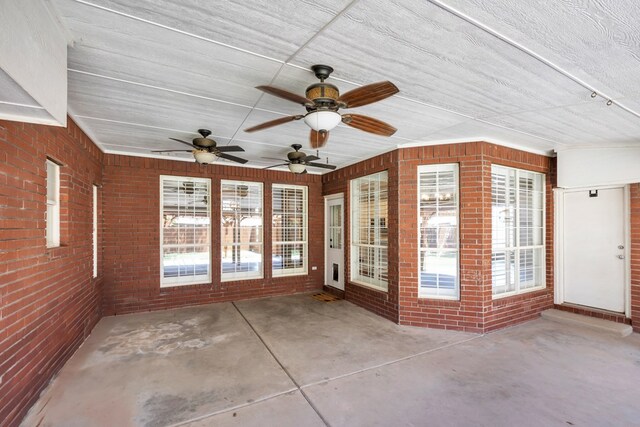 2201 Hereford Blvd, Midland, TX 79707 - unfurnished sunroom with a ceiling fan and a wealth of natural light