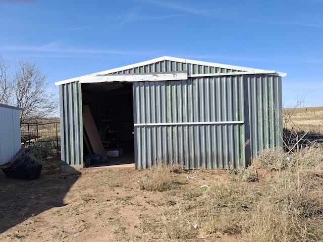 view of outbuilding with an outbuilding