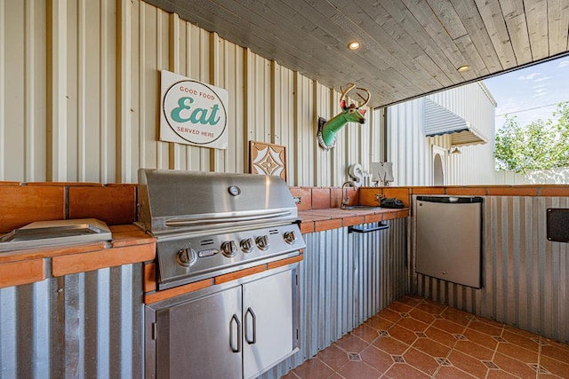2108 S County Rd 1086, Midland, TX 79706 - view of patio / terrace featuring an outdoor kitchen and a sink