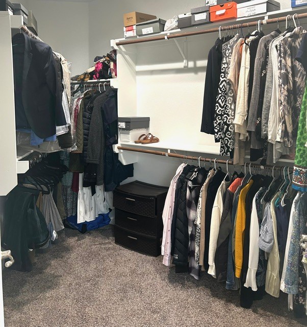 7103 Mcpherson Ln, Midland, TX 79706 - walk in closet featuring carpet flooring