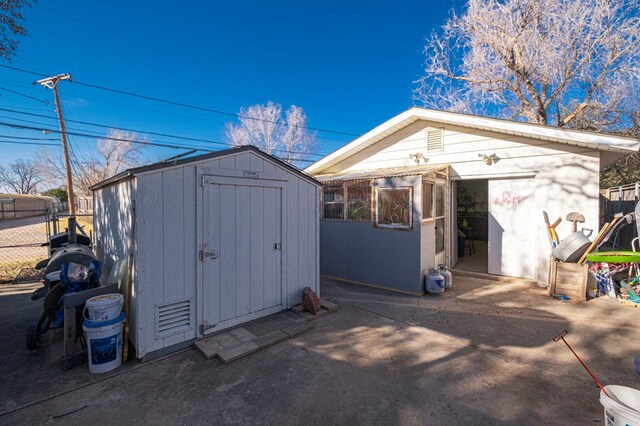 view of outbuilding