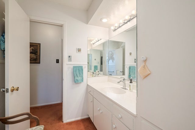 bathroom with vanity