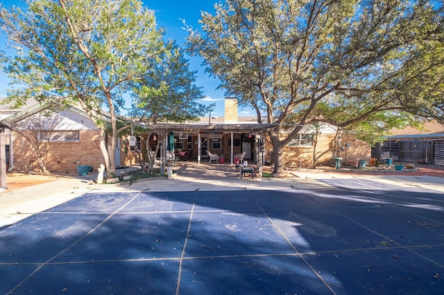 view of rear view of property