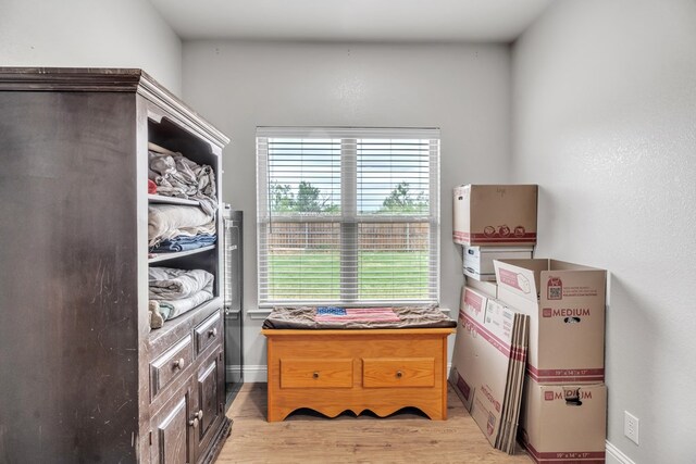 602 Frank Davis Ave, Coahoma, TX 79720 - spacious closet featuring light wood finished floors