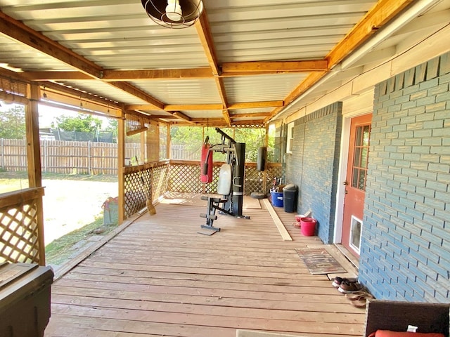 910 Culp Ave, Coahoma, TX 79511 - view of wooden terrace
