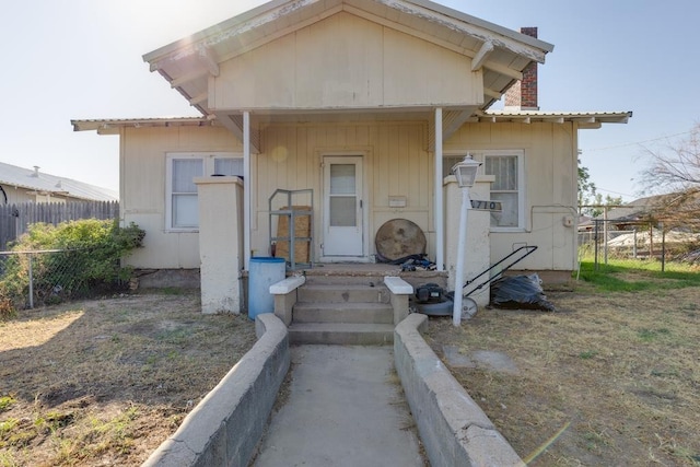 view of front of home