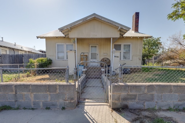 view of bungalow-style home