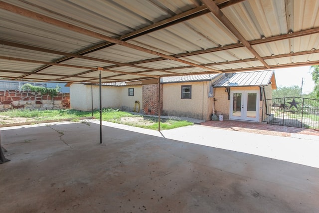 view of patio / terrace featuring french doors