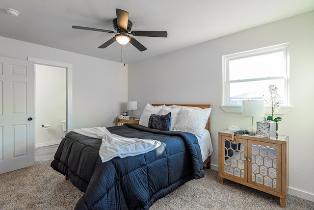 4604 Versailles Dr, Midland, TX 79703 - carpeted bedroom featuring baseboards and a ceiling fan