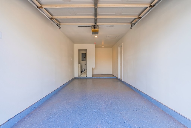 4604 Versailles Dr, Midland, TX 79703 - garage with electric panel and a garage door opener