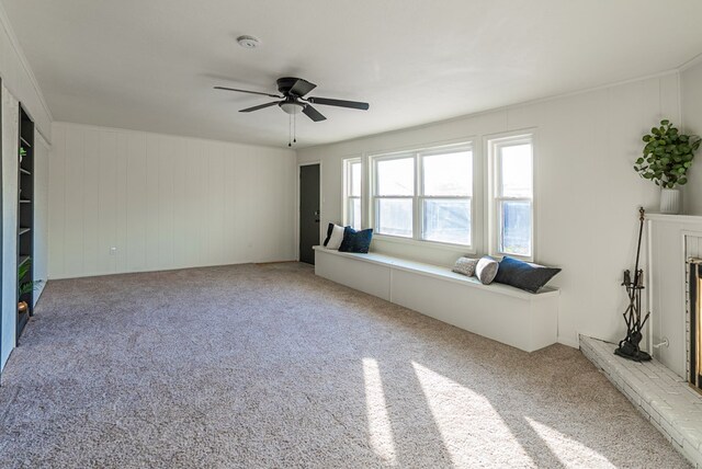 4604 Versailles Dr, Midland, TX 79703 - living area featuring carpet and a ceiling fan