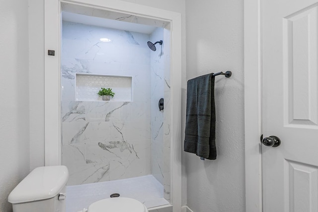 4604 Versailles Dr, Midland, TX 79703 - bathroom with toilet and a marble finish shower