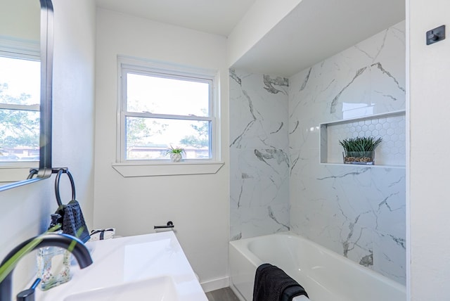 4604 Versailles Dr, Midland, TX 79703 - bathroom with healthy amount of natural light and vanity