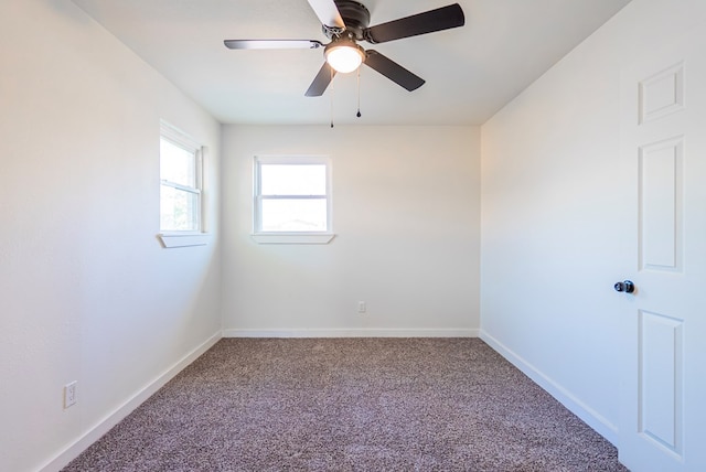 4604 Versailles Dr, Midland, TX 79703 - carpeted empty room featuring ceiling fan and baseboards
