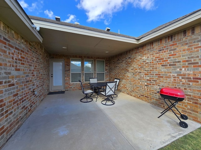 view of patio / terrace featuring grilling area