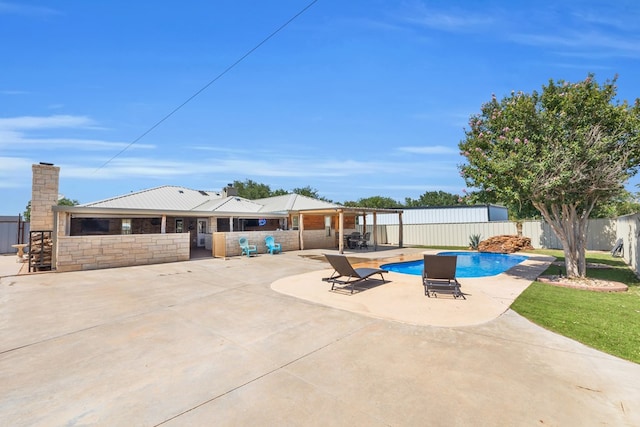 10606 E County Rd 104, Midland, TX 79706 - view of pool with a patio