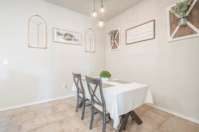 view of dining space