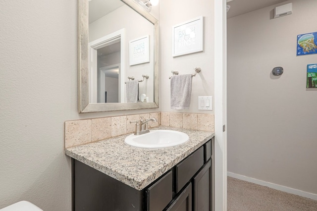 bathroom featuring vanity