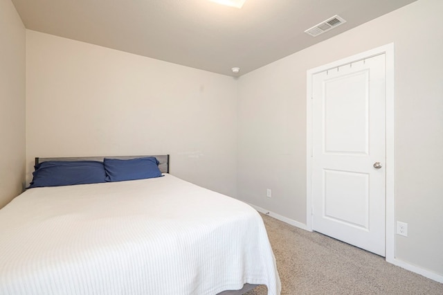 bedroom featuring carpet