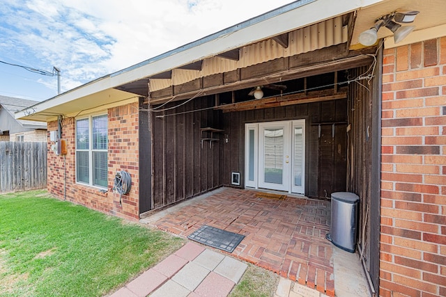 309 Edgewood Dr, Midland, TX 79703 - view of exterior entry with brick siding