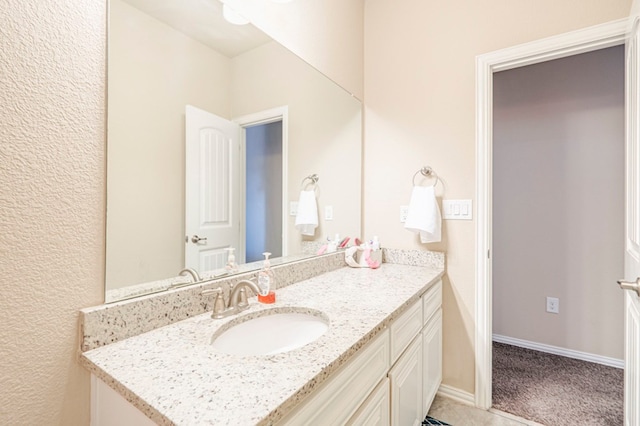 bathroom featuring vanity