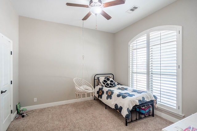 7604 Keyhaven, Odessa, TX 79765 - bedroom featuring carpet floors and ceiling fan