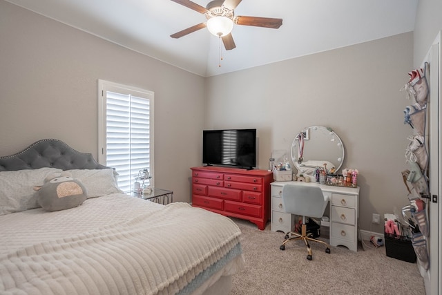 7604 Keyhaven, Odessa, TX 79765 - bedroom featuring carpet floors and ceiling fan