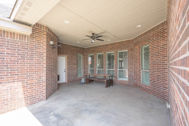 7604 Keyhaven, Odessa, TX 79765 - view of patio featuring ceiling fan