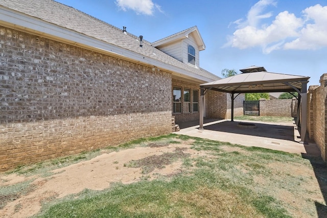 5001 Crista Ln, Midland, TX 79707 - view of yard with a patio area and a gazebo