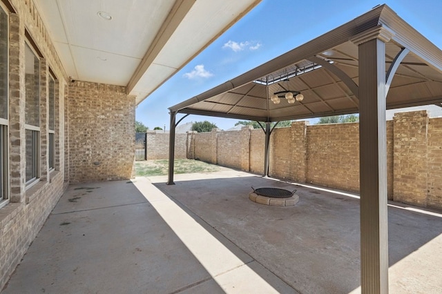 5001 Crista Ln, Midland, TX 79707 - fenced backyard featuring a patio area