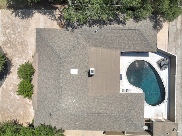 2409 Stutz Pl, Midland, TX 79705 - drone / aerial view of a pool area