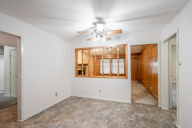 1509 Cascade Ct, Midland, TX 79703 - spare room with ceiling fan and baseboards
