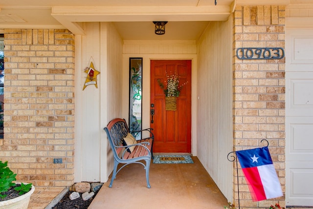 10903 E County Rd 105, Midland, TX 79706 - view of exterior entry featuring brick siding
