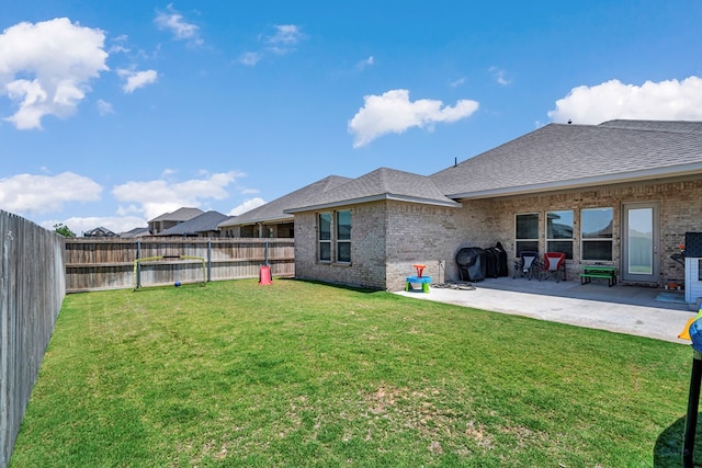6003 Sunny Stone Dr, Midland, TX 79705 - fenced backyard featuring a patio