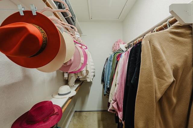 5000 Thames Ct, Midland, TX 79705 - walk in closet with attic access and carpet