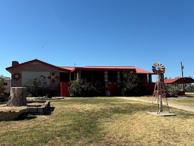 297 County Rd 221, Snyder, TX 79549 - exterior space featuring a front yard