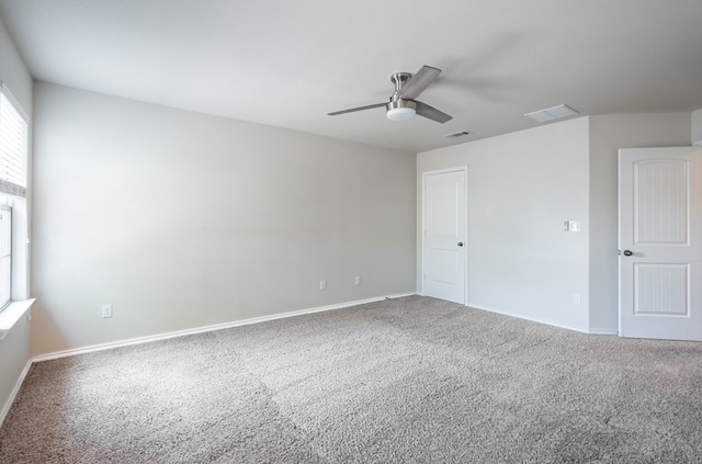 802 Wagner, Midland, TX 79707 - carpeted spare room with a ceiling fan and baseboards