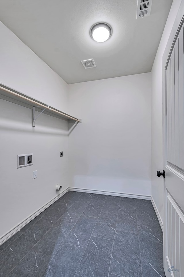 laundry area featuring washer hookup and hookup for an electric dryer