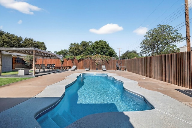3202 Maxwell Dr, Midland, TX 79705 - view of pool featuring a patio area and a fenced backyard