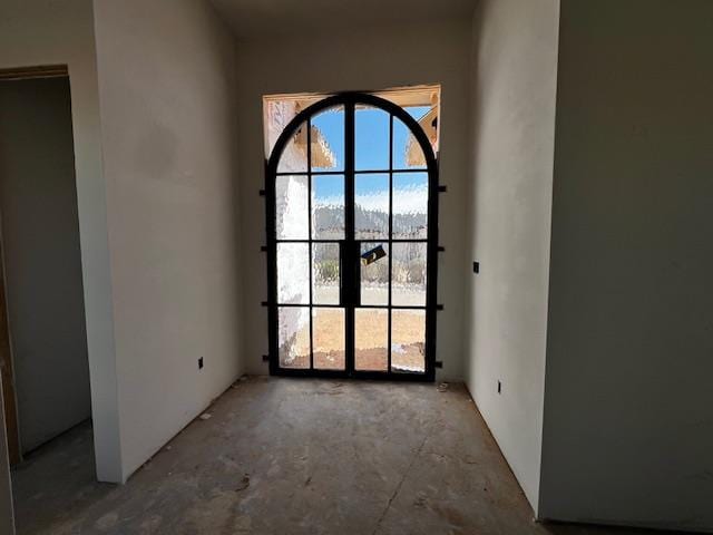 interior space with french doors