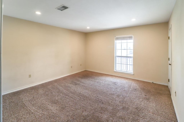 view of carpeted empty room